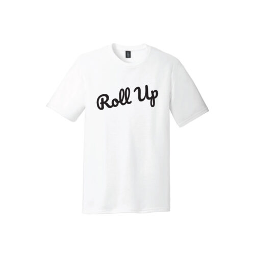 roll up t-shirt white men