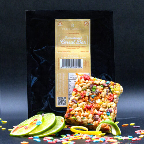 THC Cereal Bar Infused with Hemp Oil